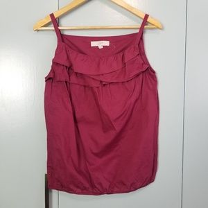 LOFT wine tank top size S  *N2